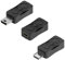GELRHONR 3PCS Micro USB a Mini Adattatore USB, Micro USB Maschio a Mini USB 2,0 Convertitore Femmina Supporto 5V / 2A Charge & 480Mbps Sincronizzazione Dati per Dash Cam (Micro USB to Mini USB)