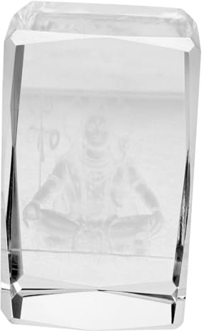 Cabilock Zen-Garten-Statue Shiva-Statue Aus Glas Shiva-skulptur Buddha-skulptur Vintage Buddha-Statue Shiva-Gott-Statue Indien-Gott-Statue Kleine Buddha-Statue Kristall Göttin Reisen