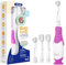 Seago Elektrische Zahnbürste Kinder Baby Zahnbürste ab 0 1 2 3 Jahr, mit LED Licht, Runder Weich Ersatzbürsten, Elektrische Zahnbürste Baby,2 Minuten Smart Timer, Wasserdicht IPX7,SG513(Lila Rosa)