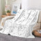 EHOMERY Kuscheldecke Wolle Decke Reise Kuscheldecke Kinder Jungen Weiche Decken Konstellation Herbst-Decke Dekorative Weiche Kuscheldecken Schwarz Und Weiß 100x70cm