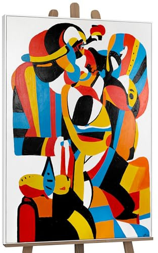 YS-Art Luxus Acryl Gemälde auf Leinwand Ausdruck der Form handgemaltes Wandbild modernes Wohndekor abstraktes Pop Art Bild echtes Kunstwerk 180x120 cm