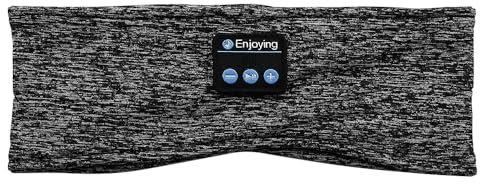 POFET Stirnband Kopfhörer, Kabellose Sport und Schlaf Kopfhörer Bluetooth Stirnband - Schlafkopfhörer Musik Headband Sleep Headphones perfekt für Seitenschläfer, Sport