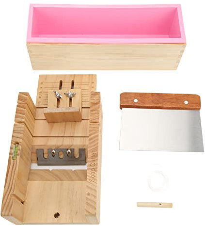 LOCADENCE Set Tagliasapone, Kit Regolabile per Fare Sapone in Acciaio Inossidabile con Deflettore Mobile per Forno, Microonde, Frigorifero, Produzione di Sapone Fai