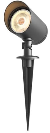 CALEX LED Gartenstrahler mit Erdspieß, GU10-Fassung, ohne Leuchtmittel, IP44, für Außenbereich, Schwarz