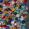 600 PCS Crystal Glass Beads - Mixed Coloured Beads for DIY Jewellery Making - 4/6/8mm