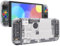 eXtremeRate Full Gehäuse Case für Switch OLED Joycon/Console, DIY-Ersatz Abdeckung & Tasten Buttons Skin Hülle Zubehör für Nintendo Switch OLED Konsole-Transparent