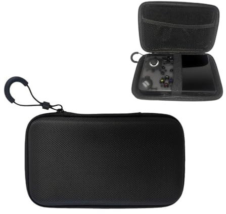 Carrying Case for Anbernic RG40XXV, Travel Case for Handheld Game Console, Storage Holder Organizer with Mesh pockets, Storage Bag Case, Black