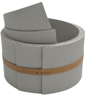 zaun|zu® Premium HALBE Set | 2X Einzelstreifen 255cm x 9,5cm | Sichtschutzstreifen PP für Doppelstabmatten UV-beständiger Sichtschutz | Zaunblende Made in Germany Steingrau 2,55m