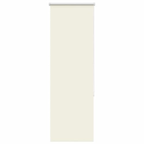 vidaXL Verdunkelungsrollo Cremeweiß 45x130cm Stoffbreite 40,7 cm, Rollo, Klemmfix, Thermorollo, Verdunklungsrollo, Klemmrollo, Fensterrollo