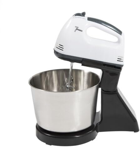Qussse Küchenmaschine, Rührgerät Knetmaschine Rührmaschine, 6 Geschwindigkeiten, mit 1.7L Rührschüssel, für Butter Teig Sahne Milch Eiern