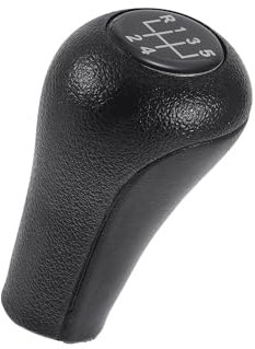 INFINAUTO 5-Gang-Schaltknauf, manueller Schalthebelknauf, für BMW 3er-Serie E30, E36, E46, 1983–2005, Kunststoff, schwarz, 1 Stück, stilvolles Design