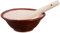 Garneck Cuenco tradicional para moler de cocina, recipiente de mortero con mazo de madera para picar especias y ajo, decoración elegante de cocina