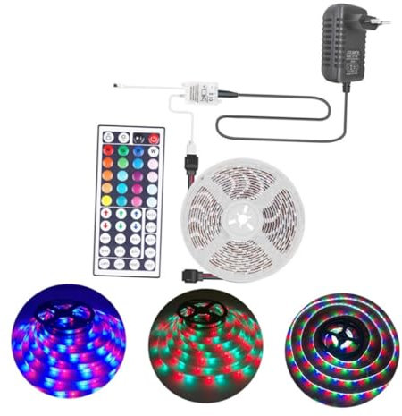 Homoyoyo 1satz Wasserdichte Rgb Lichtband Mit Fernbedienung Bunte Dekorative Lichter Für Innen Und Außeneinsatz Farben Energieeffizient Und Leicht Zu Installieren
