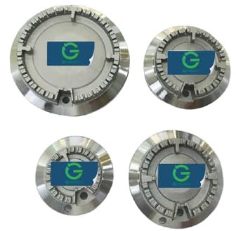 G GRIMALDI kit 4 bruciatori gas | 2a serie compatibile con piani cottura Ariston |1 ausiliario B3619 + 2 semirapidi B3618 + 1 rapido B3617 | ricambio per fornelli cucina