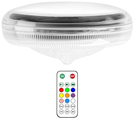 Sharplace Lámpara Solar para Terraza de Piscina con Temporizador para Fuente Decorativa de Jardín.