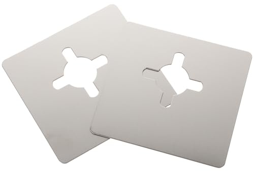 CLISPEED Door Knob Plate Repair Kit 2Pcs Stainless Steel Adhesive Hole Filler for Modern Homes and Offices
