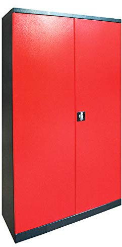 DEMA Schrank XL-B anthrazit/rot B110xH192xT38