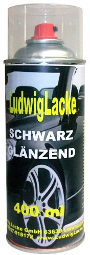 Standardspray 1 Lackspray Schwarz glänzend 400 ml je Spraydose