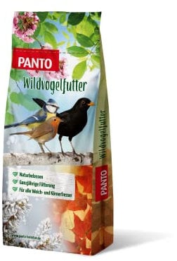 PANTO Erdnussbruch Vogelfutter 25 kg – energiereiches Vogelfutter aus Erdnusskernen, Wildvogelfutter aus halben & ganzen Erdnüssen für Futterplätze & Vogelhäuschen