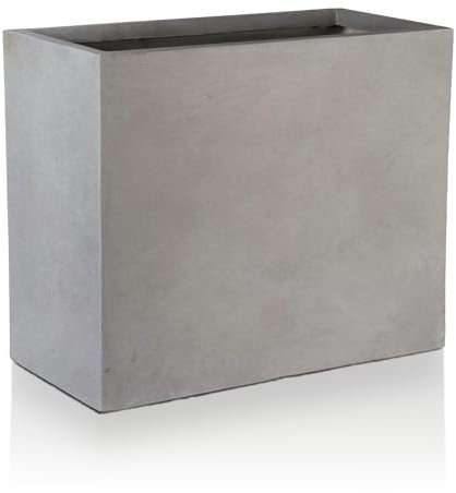 IDEALIST Large Plant Pots 60cm Trough Planter, Grey Reinforced Stone, 91L