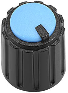 sourcing map 30Stk.6mm Eingelegen Achse 10x12mm Potentiometer Dreh Knopf Töpfe Schwarz Blau de