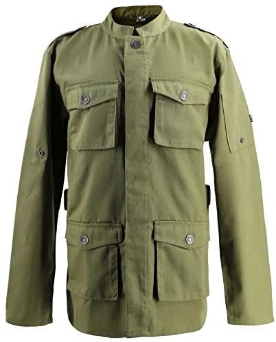 EXNER Kochjacke Parkastyle, Langarm, Druckknöpfe