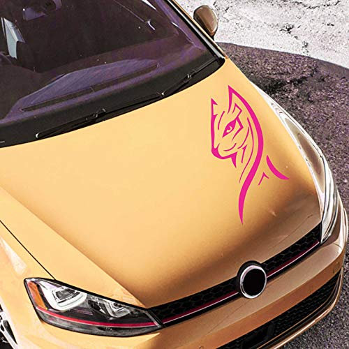 INDIGOS UG Aufkleber - Autoaufkleber Luxury Kitty 80cm x 40cm pink - Tuning Carystyling Heckscheibe Auto