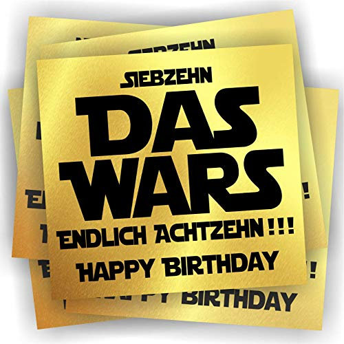 Play-Too 5 Aufkleber Geburtstag 18 Jahre Das Wars Etikett Flaschenetikett