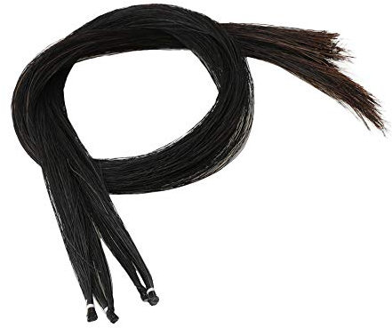 Yibuy 83cm schwarzes Pferdehaar für Violinbogenersatz