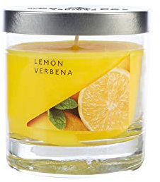 WAX LYRICAL Medium Wax Fill Candle Lemon Verbena. Burn Time Approx 50 Hours Jar ,Silver