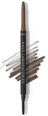HAUS LABORATORIES By Lady Gaga: THE EDGE PRECISION BROW PENCIL | Mikro-Augenbrauenstift zum Definieren haardünner Striche, 24 Stunden Halt, in Schwarz, Braun und mehr | .002 Oz.