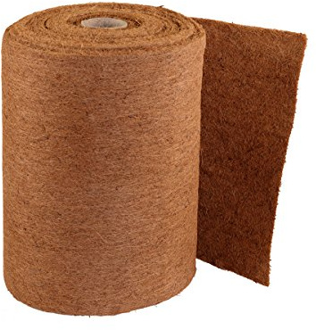 HaGa® Kokosmatte 1m x 20m mit 800g/m² – einseitig mit Naturlatex besprüht – Winterschutz und Kälteschutz für Pflanzen – Naturprodukt 100% biologisch abbaubar