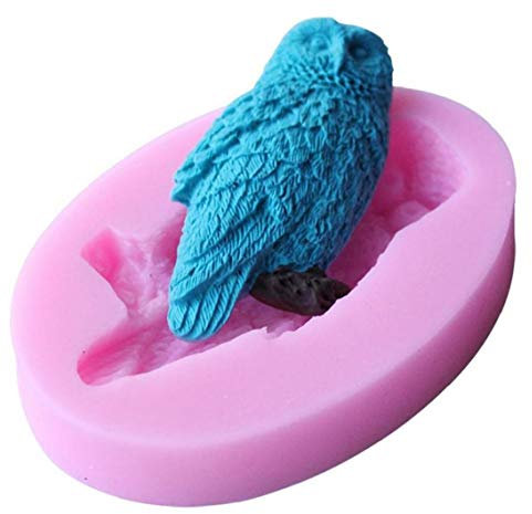 AMOYER Eulen-Silikon-Form-Fondant-Schokolade Formen Zuckerbackformen Embosser Backformen Hochzeit Dekoration-Werkzeuge