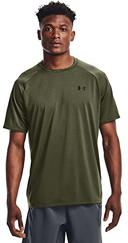 Under Armour Men's Tech 2.0 Novelty Short-Sleeve T-Shirt, Marine Od Green (390)/White, Medium