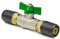 Steckfitting Kugelhahn für Trinkwasser 16 x 2 auf 16 x 2 grün