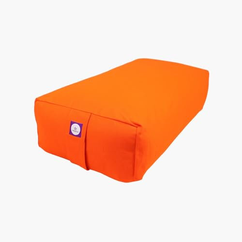 Rechteckige Baumwolle Yoga Bolster, Yoga Kissen, Yoga Kissen, Yin Yoga Bolster, Iyengar Yoga Bolster (Orange)