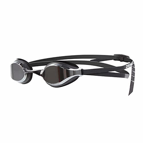 ZAOSU Z-Elite Mirror | verspiegelte Wettkampf Schwimmbrille Anti-Beschlag, UV-Schutz, wasserdicht, Erwachsene Unisex, Kinder und Jugendliche, Farbe:Silber