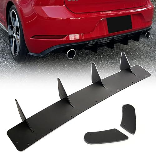 Aileron de lèvre de becquet d'ailerons de Requin de diffuseur de Pare-Chocs arrière d'abs pour Golf 7 GTI, Accessoires de Cadre de Lame de Queue de séparateur extérieur de Voiture