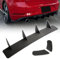 ABS Heckstoßstange Diffusor Haifischflossen Spoilerlippenflügel für Golf 7 GTI, Auto Außen Splitter Heckblatt Rahmen Zubehör