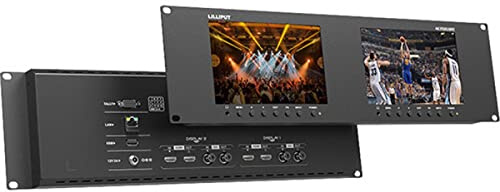 LILLIPUT Monitor a doppio montaggio su rack Monito 7 RM-7029S 3-RU Rackmount con 3G-SDI/HDMI 2.0 Scope View Supporto fino a 1080p 60Hz SDI e 2160p 60Hz HDMI Video