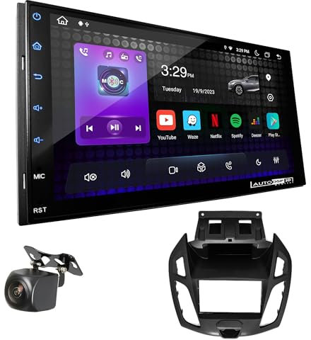 UGAR Kompatibel für Ford Transit Connect, Tourneo Connect 2013+ 7 Zoll Android 13 DSP 4GB+64GB DAB+ Autoradio HD Voller Touchscreen GPS Navigation