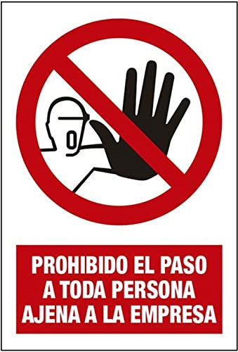 Signal magnétique, signalisation aimantée d'interdiction. Affiche de passage aux personnes extérieures