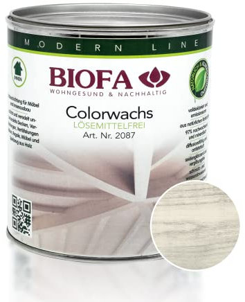 Biofa | Colorwachs lösemittelfrei | farbig - weiß (0,375 L)