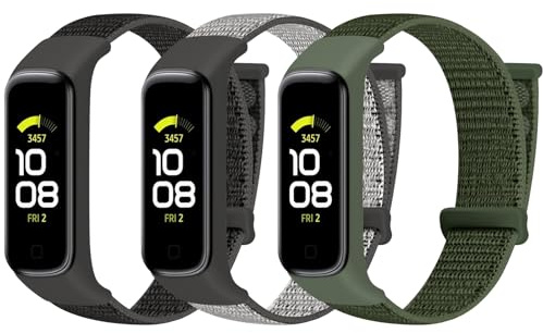 TumpCez Nylon Armband nur kompatibel mit Samsung Galaxy Fit 2 Armband für Herren Damen,Verstellbare Gemütlich Uhrenarmband Sport Ersatzarmband für Samsung Galaxy Fit 2