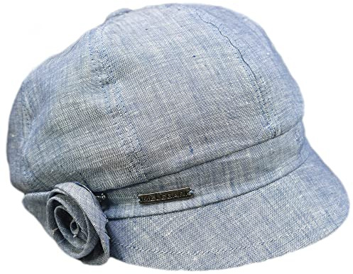 Melegari Mütze mit Visier 100% Leinen | Lucca | Baloon cap | Made in Italy | Frühling Sommer