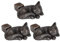 Resin Dog Rabbit Tortoise Shaped Decorative Plant Risers for Pots, Pot Feet for Planter Pots, Cute Animal Shaped Resin Pot Toes Planter Feet, Planter Elevator to Improve Airflow Drainage(Cat/3pcs)