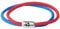 Paris Montana Das Original Segeltau Fan Vereinsfarben Sport Armband Damen Kinder Herren Fußballgravur Magnetverschluss Sportfan (22.00, Rot-Blau)