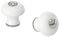 HISHULT Knopf, Porzellan weiß, 30 mm Schrankgriffe für Ikea PAX System & Küchen