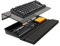 Tilted Keyboard Stand w/Wrist Rest&Storage Tray - Klearlook Angle Adjustable Keyboard Riser for Desk,16.9x7.3in Ergonomic Acrylic Computer Keyboard Holder,Comfortable Typing for Home Office -Black