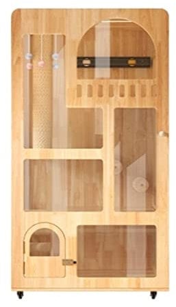 Cat Villa Cage Cat Villa Cat HouseIndoor Three-story Home Cat House Pet House Large Space Free Entry Door Cat Condo Outdoor Pet House Pet Villa